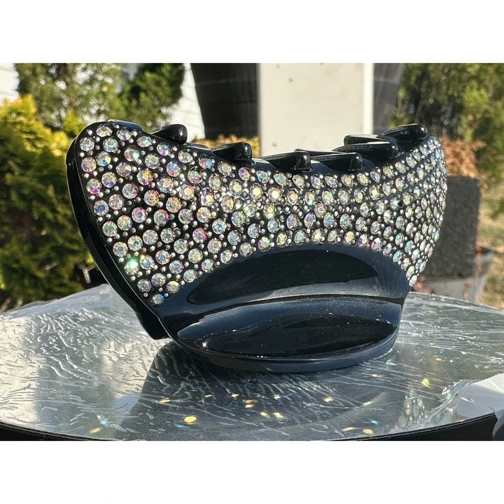 New‎ Gorgeous embroidered Hair Clip Claw w Shinny Crystals Hair Accessories
